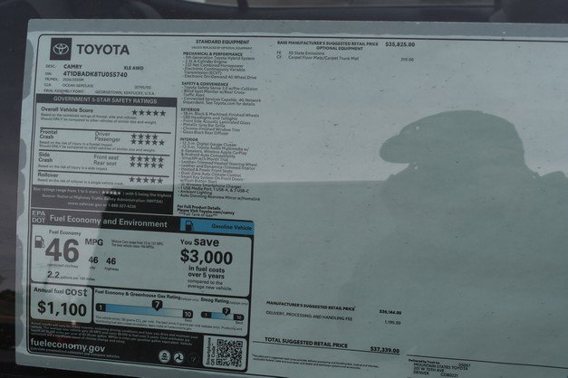 New 2026 Toyota Camry XLE AWD/4WD image 14