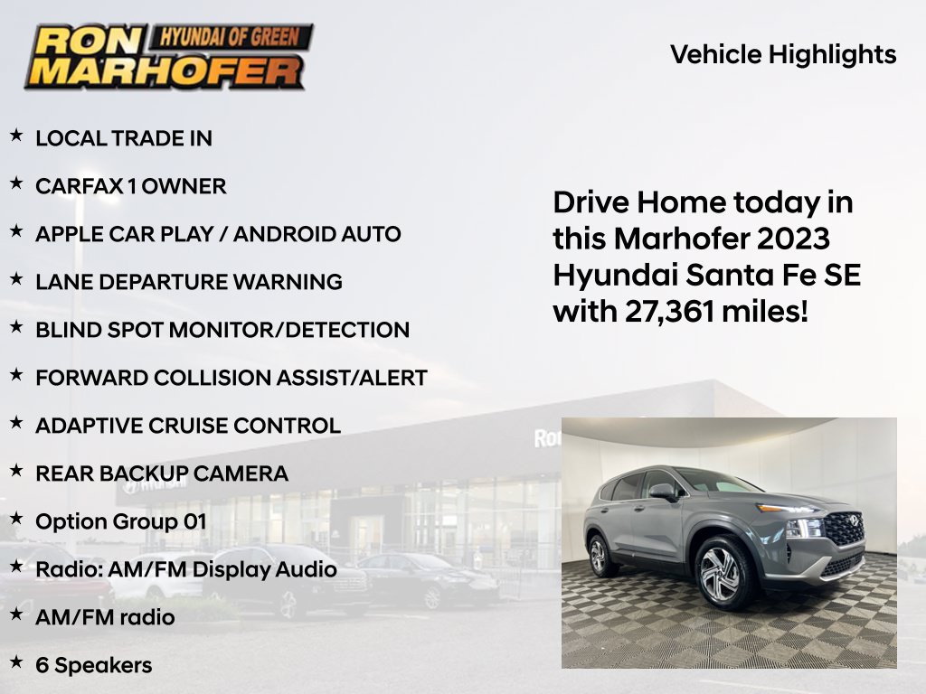 Certified 2023 Hyundai Santa Fe SE FWD image 16