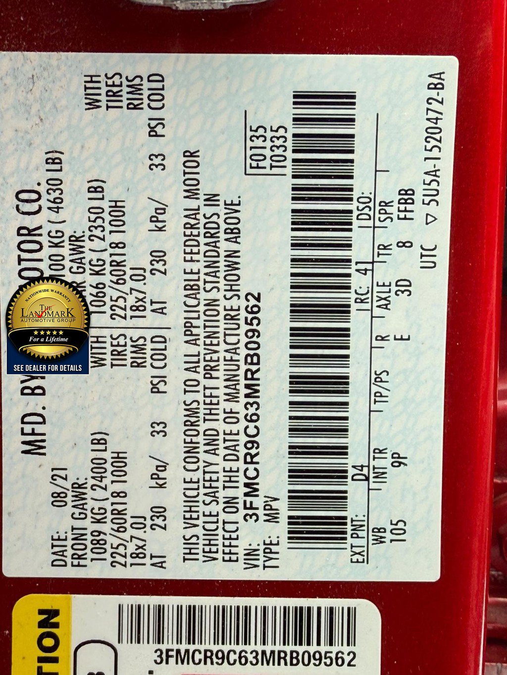 Used 2021 Ford Bronco Sport Outer Banks image 21