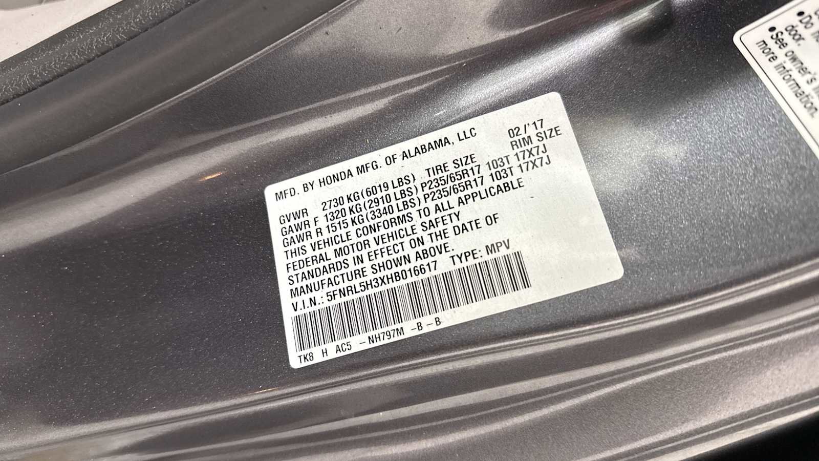 Used 2017 Honda Odyssey SE image 11