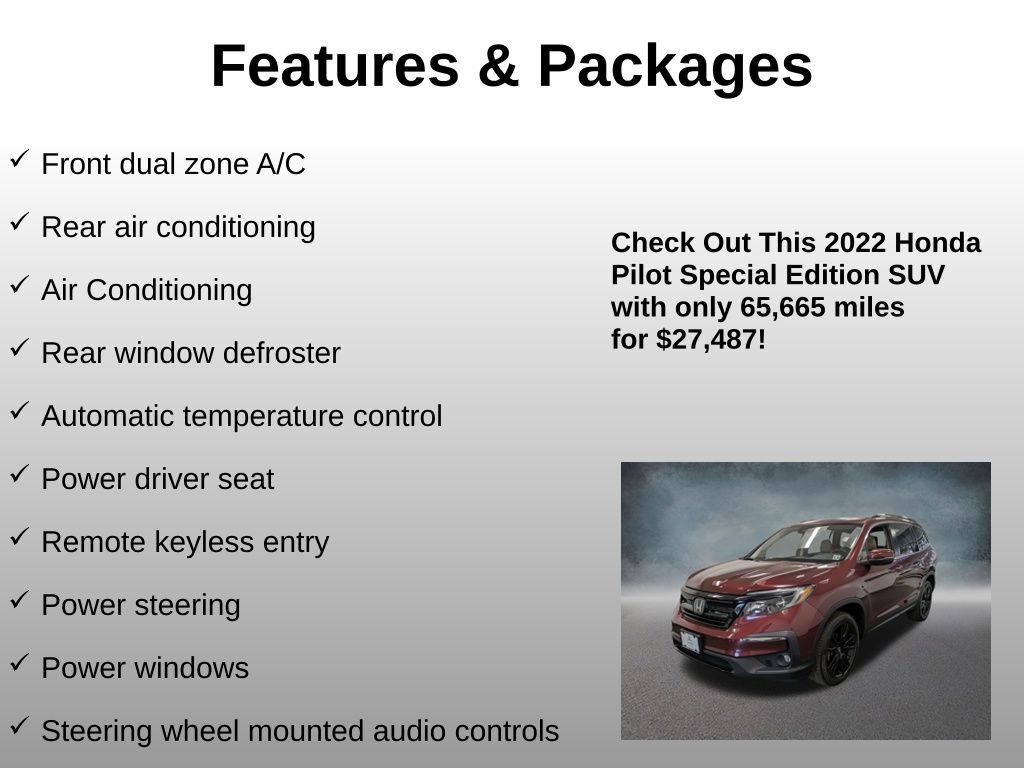 Certified 2022 Honda Pilot Special Edition image 8
