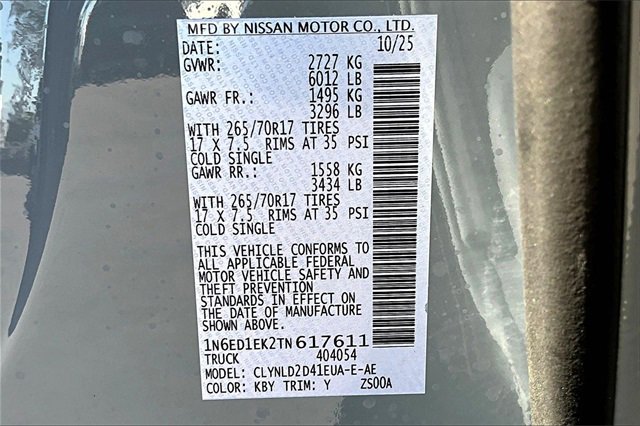 New 2026 Nissan Frontier PRO-4X image 8