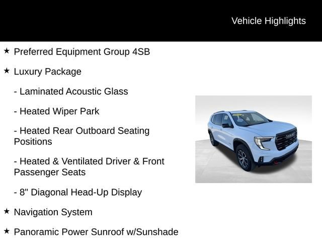 Used 2024 GMC Acadia AT4 w/ Luxury Package AWD/4WD image 7