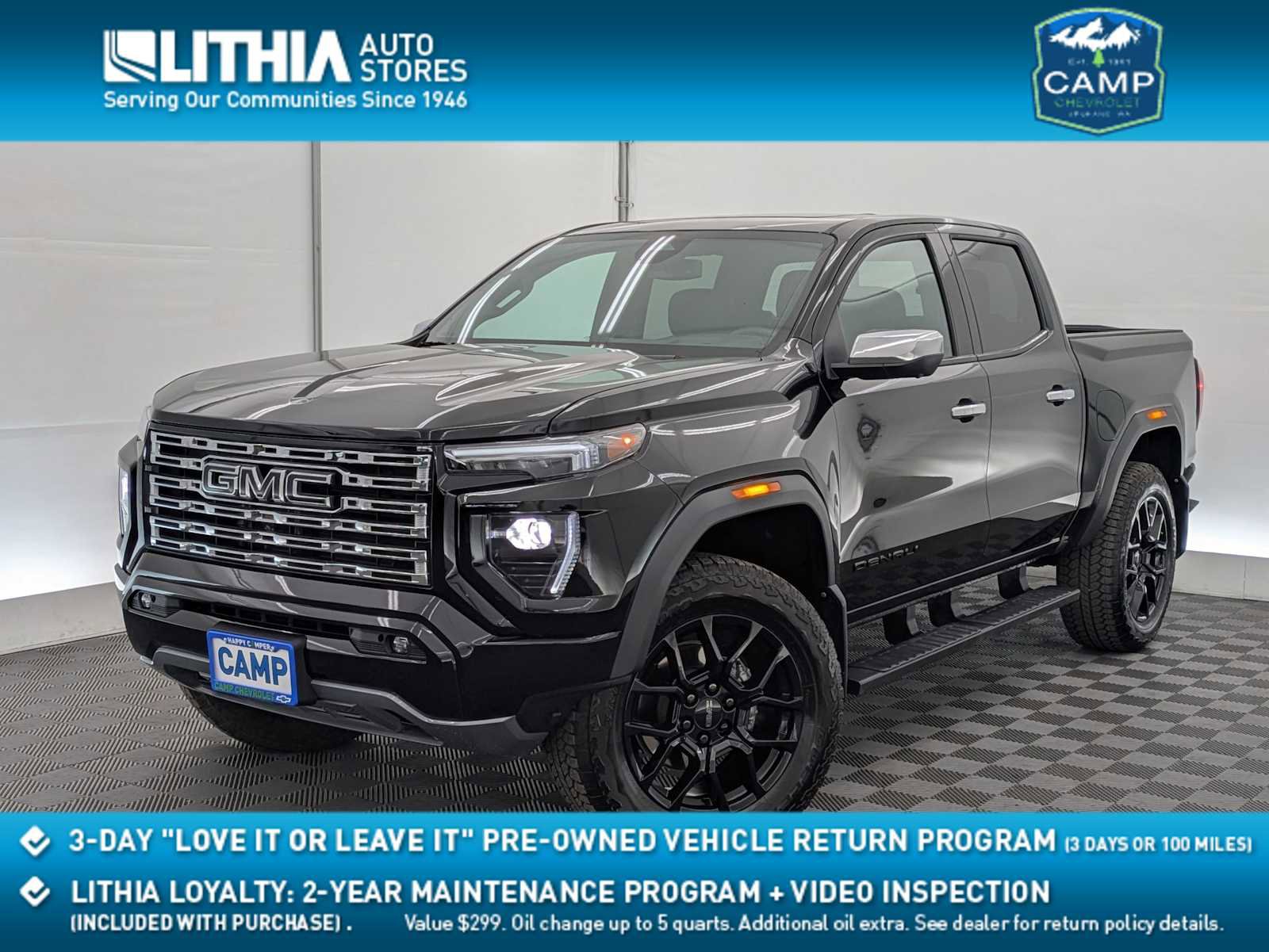 Used 2025 GMC Canyon Denali w/ LPO, Denali Black Edition AWD/4WD image 1