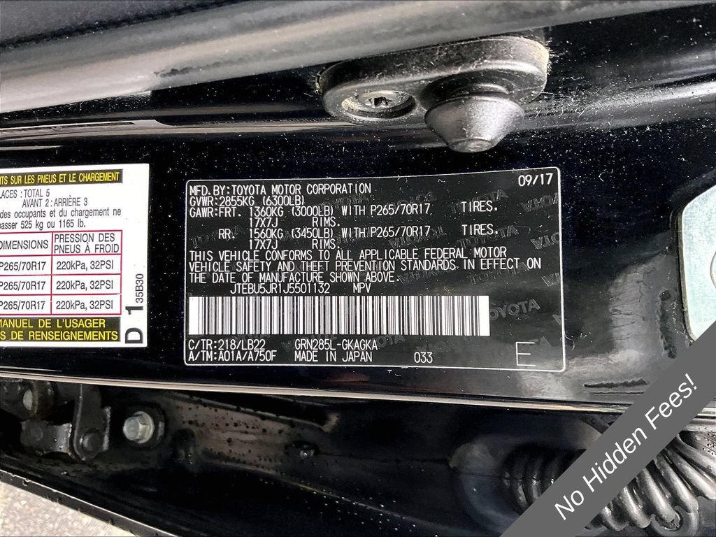 Used 2018 Toyota 4Runner SR5 Premium AWD/4WD image 29