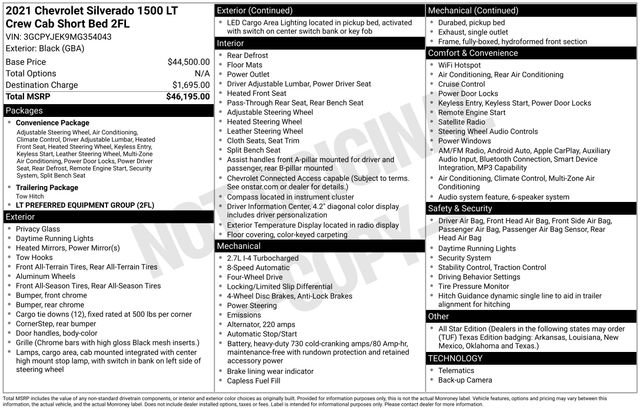 Used 2021 Chevrolet Silverado 1500 LT AWD/4WD image 3