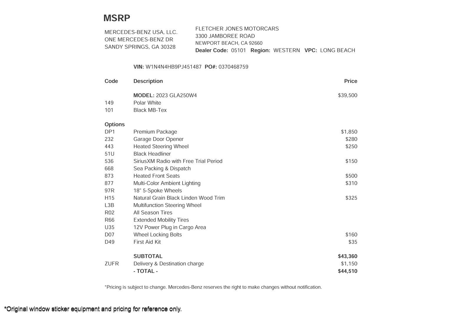 Certified 2023 Mercedes-Benz GLA 250 4MATIC w/ Premium Package image 2