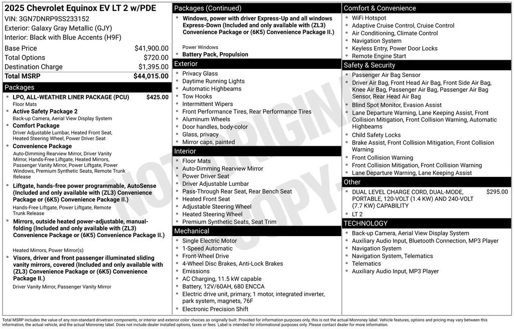 Used 2025 Chevrolet Equinox EV LT image 42