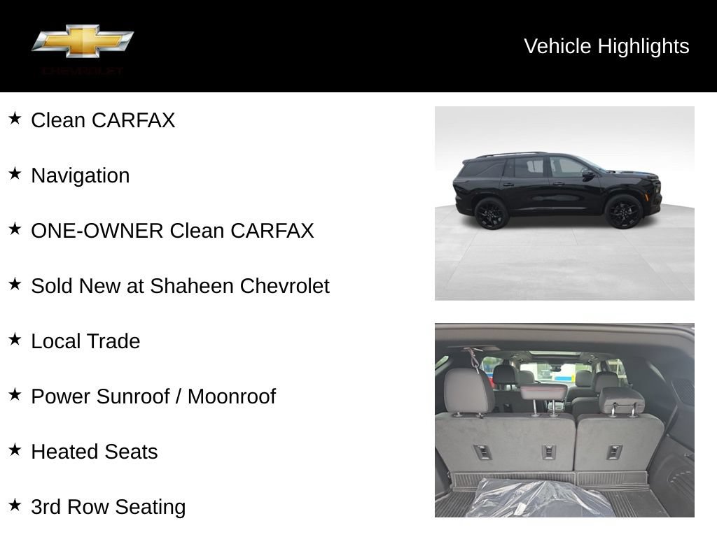 Used 2025 Chevrolet Traverse RS w/ LPO, Floor Liner Package AWD/4WD image 18