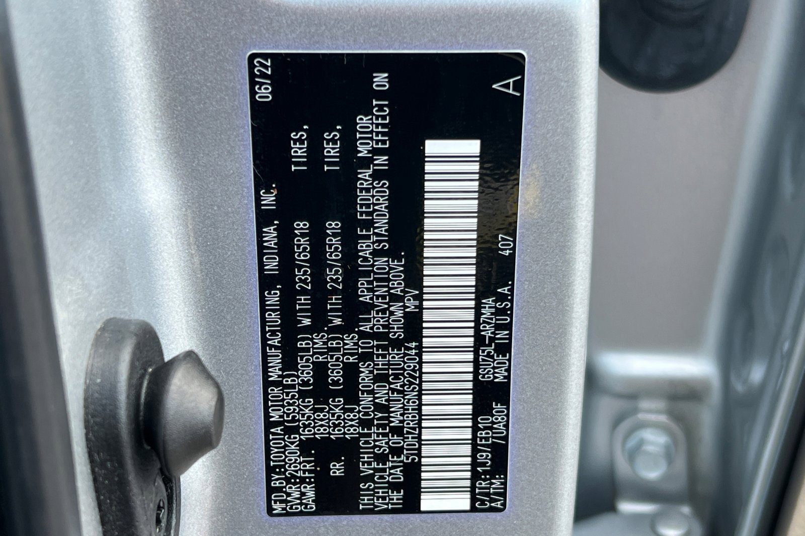 Certified 2022 Toyota Highlander XLE image 30