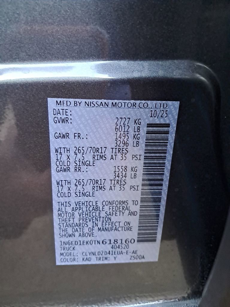 New 2026 Nissan Frontier PRO-4X w/ Pro Premium Package image 31