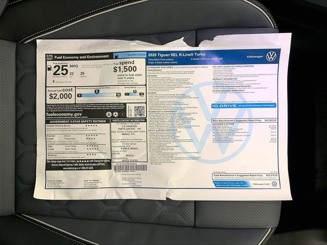 New 2026 Volkswagen Tiguan SEL R-Line AWD/4WD image 15