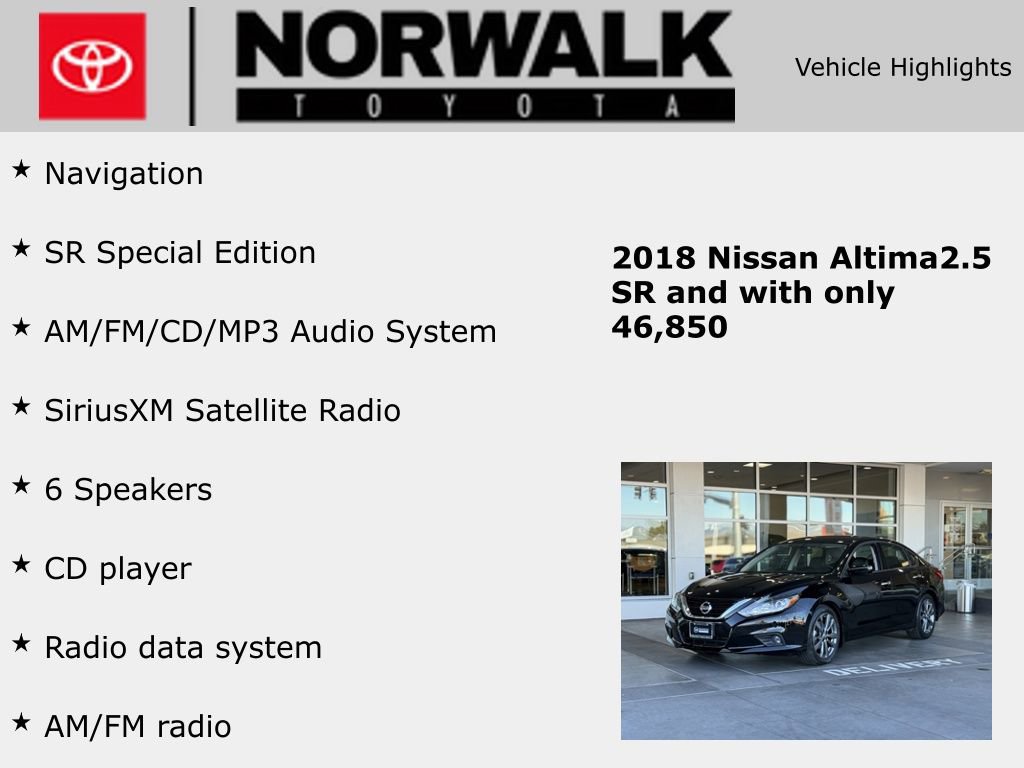Used 2018 Nissan Altima 2.5 SR w/ SR Special Edition image 10