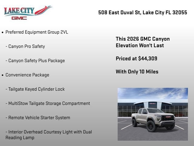 New 2026 GMC Canyon Elevation w/ Convenience Package RWD image 9