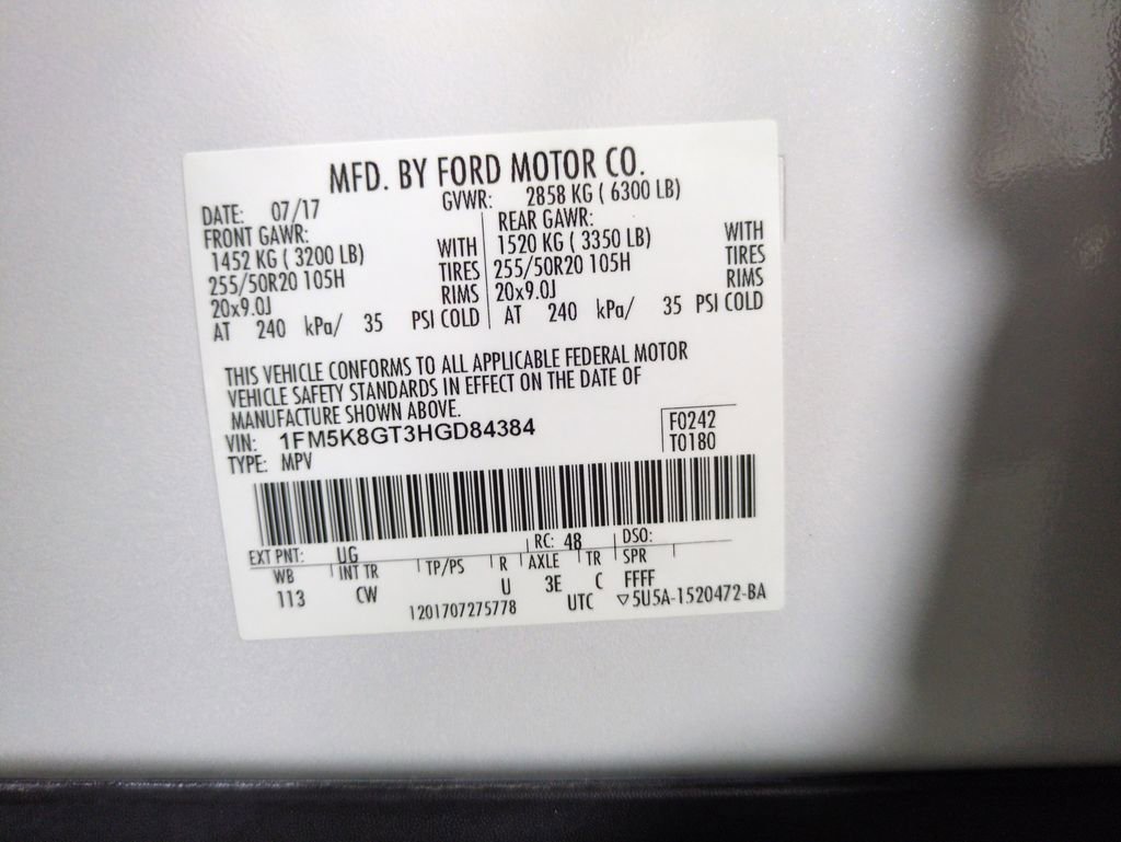 Used 2017 Ford Explorer Sport w/ Equipment Group 401A AWD/4WD image 30