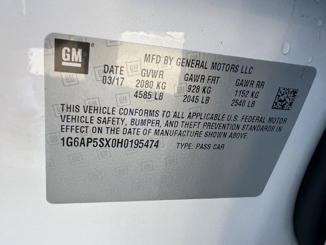 Used 2017 Cadillac CTS Sedan w/ Seating Package RWD image 33