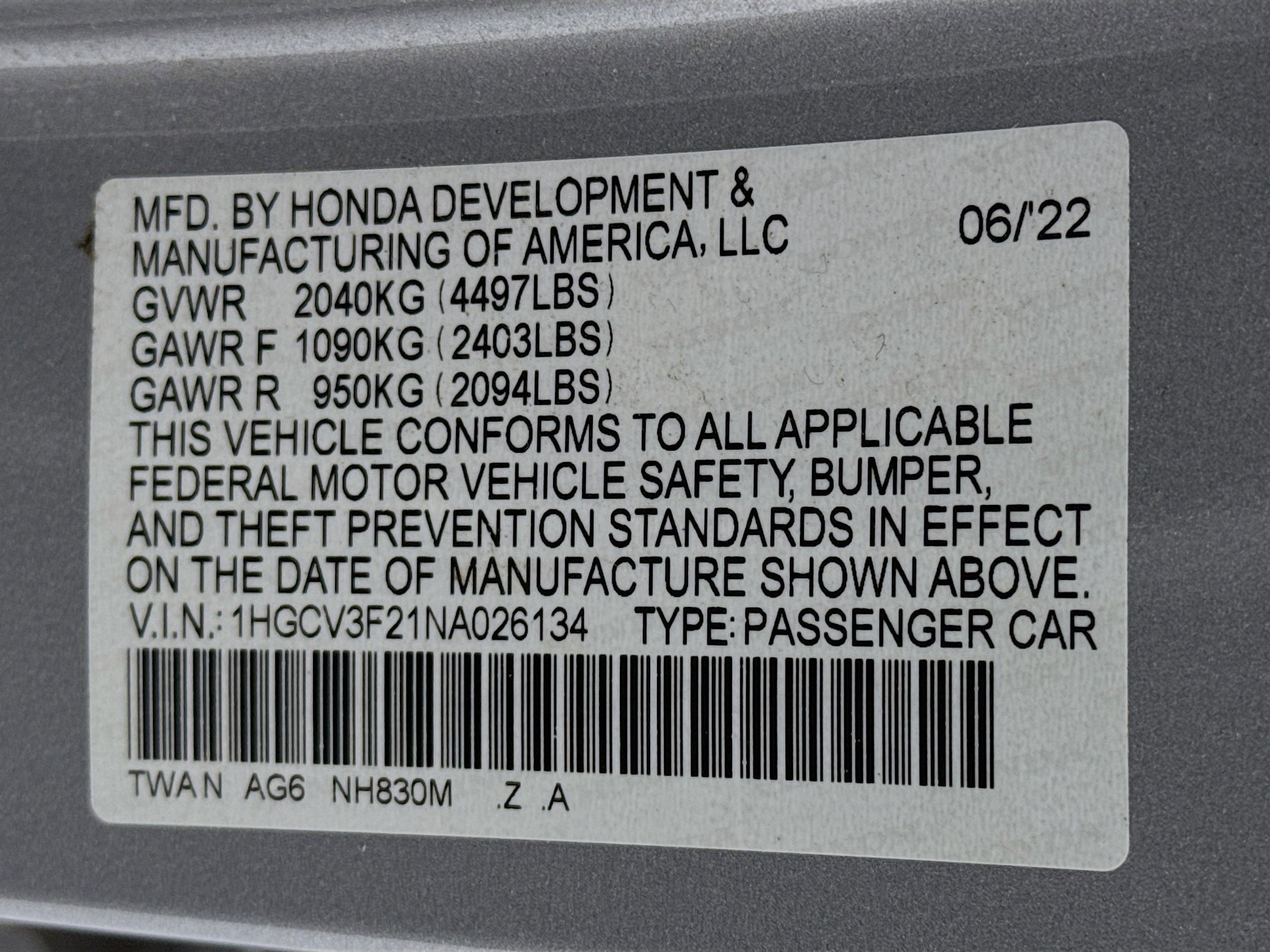 Certified 2022 Honda Accord Sport image 29