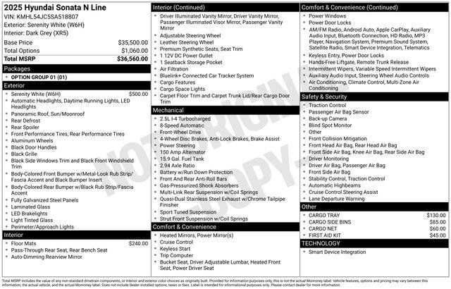 New 2025 Hyundai Sonata N Line image 4