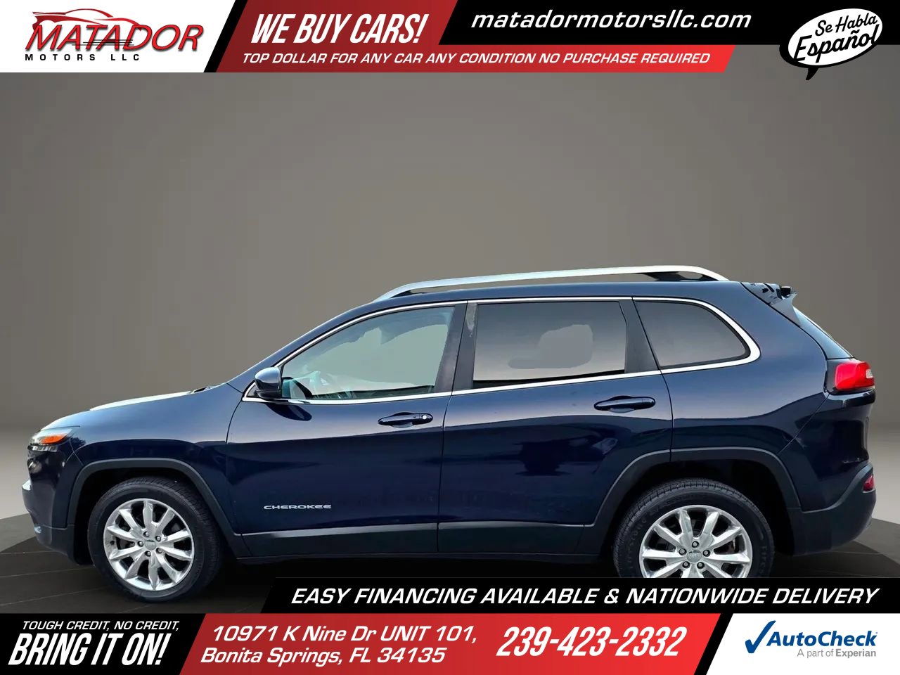 Used 2015 Jeep Cherokee Limited w/ Luxury Group FWD image 8