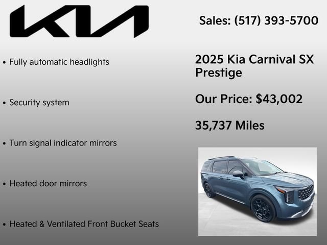 Used 2025 Kia Carnival SX Prestige FWD image 12