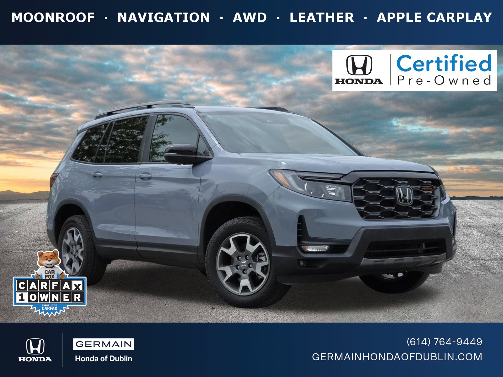 Certified 2023 Honda Passport TrailSport