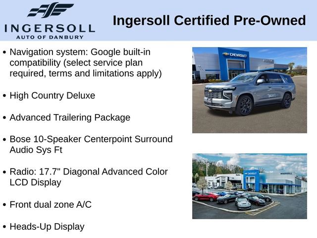 Used 2025 Chevrolet Tahoe High Country w/ LPO, Illumination Package image 5