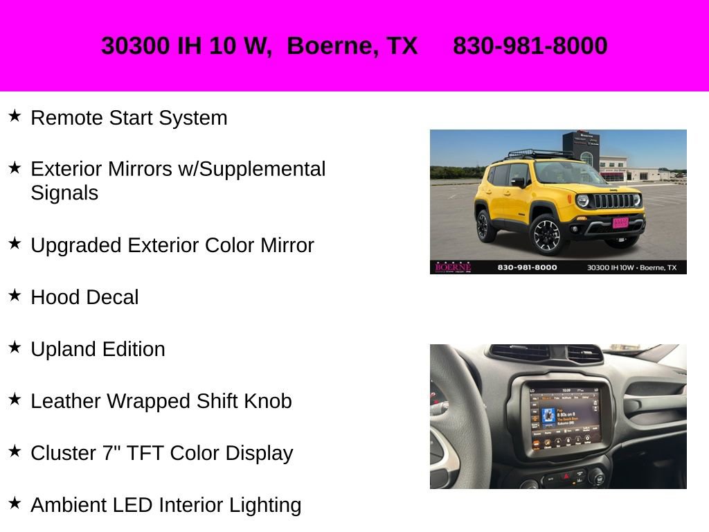 Used 2023 Jeep Renegade Latitude w/ Sun/Sound Group AWD/4WD image 35