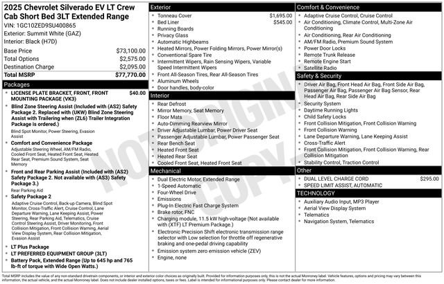 Used 2025 Chevrolet Silverado EV LT image 44