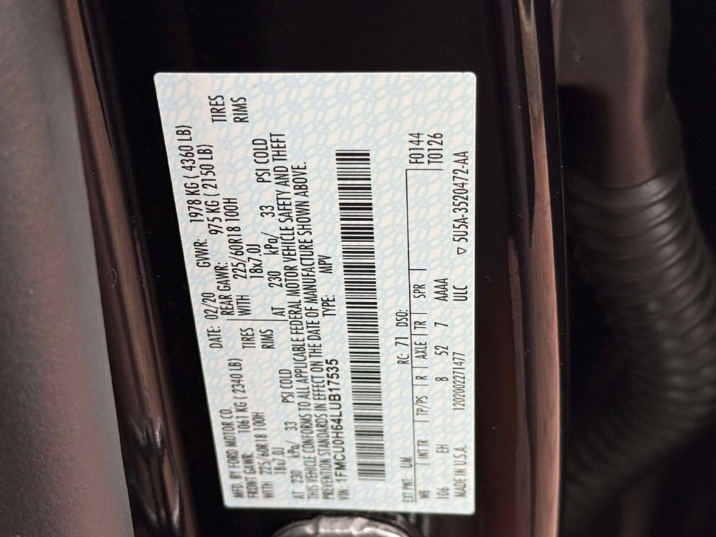 Used 2020 Ford Escape SEL FWD image 32