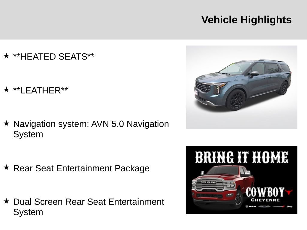 Used 2025 Kia Carnival SX FWD video 2