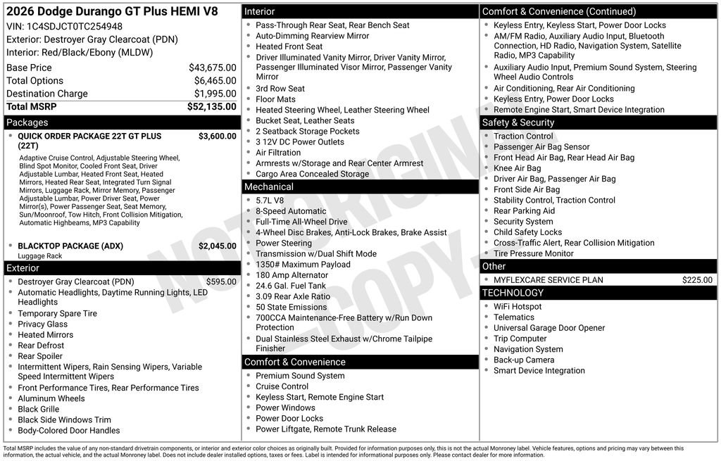 New 2026 Dodge Durango GT image 9