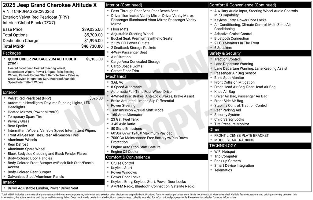 Used 2025 Jeep Grand Cherokee Altitude image 7