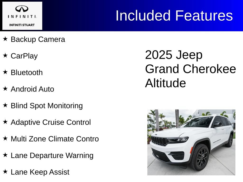 Used 2025 Jeep Grand Cherokee Altitude RWD image 2