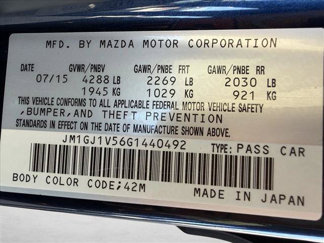 Used 2016 MAZDA MAZDA6 Touring FWD image 25