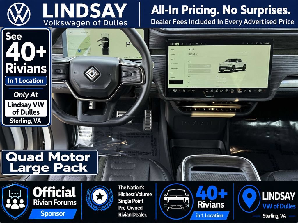 Used 2022 Rivian R1T Adventure AWD/4WD image 12
