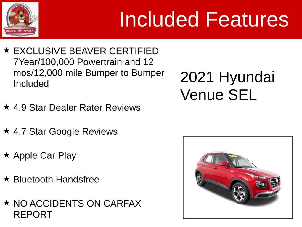 Used 2021 Hyundai Venue SEL FWD image 4