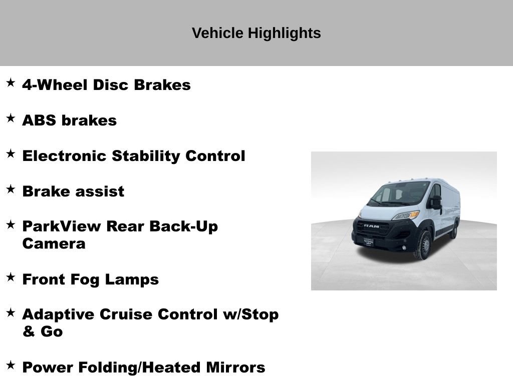 Used 2024 RAM ProMaster 3500 w/ Convenience Group image 36