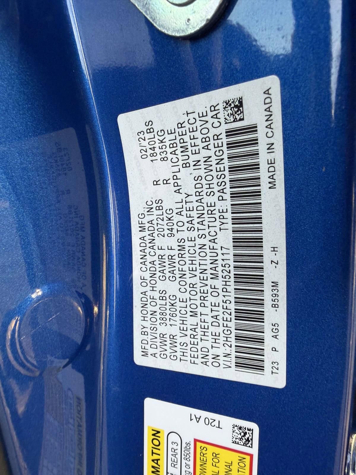 Used 2023 Honda Civic Sport image 17