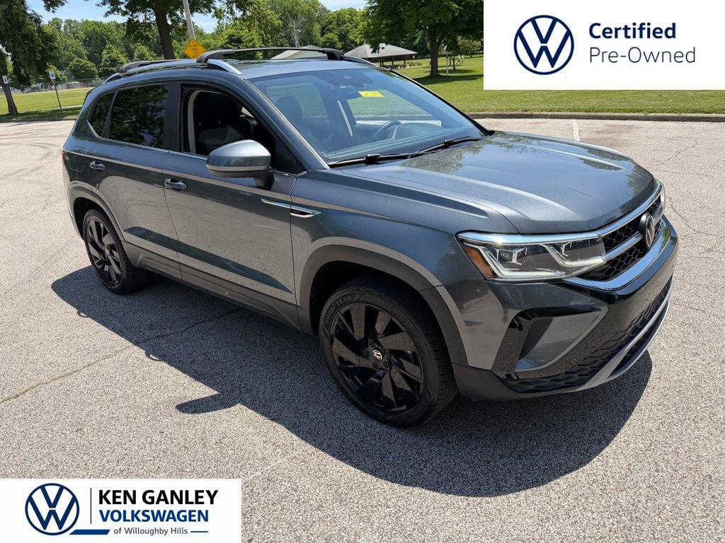Certified 2023 Volkswagen Taos SEL w/ Black Wheel Package AWD/4WD image 3