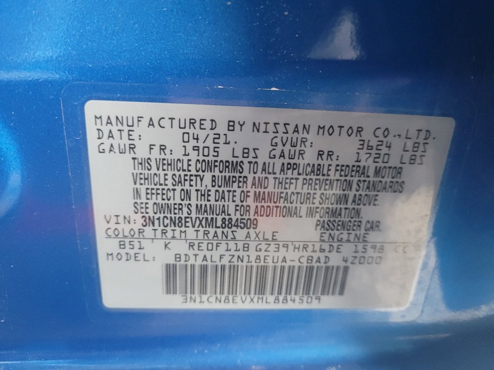 Used 2021 Nissan Versa SV FWD image 33