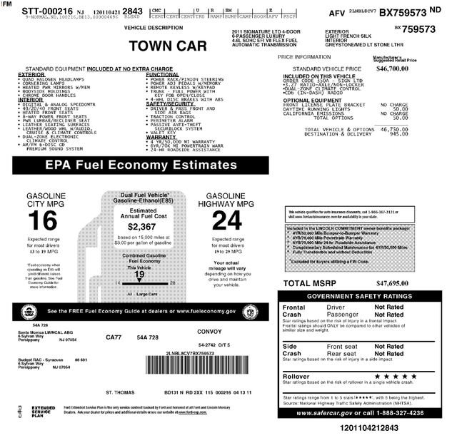 Used 2011 Lincoln Town Car Signature Limited RWD image 11
