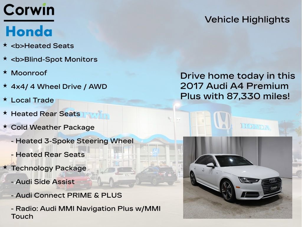 Used 2017 Audi A4 2.0T Premium Plus w/ Premium Plus Package image 7