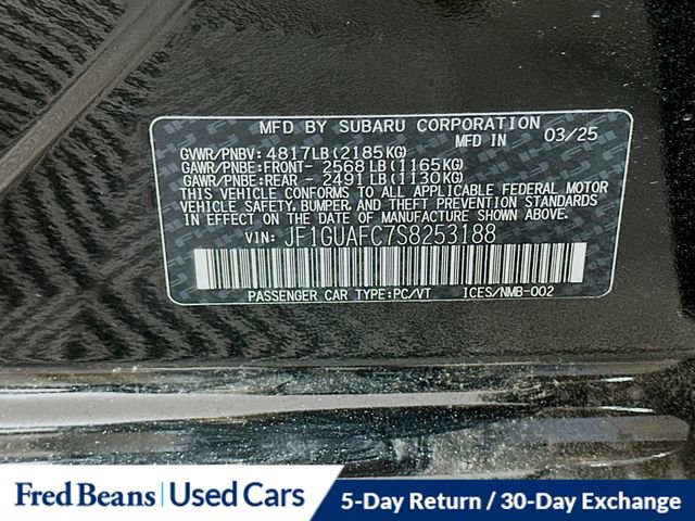 Used 2025 Subaru Impreza 2.0i Sport w/ Popular Package #1 AWD/4WD image 36