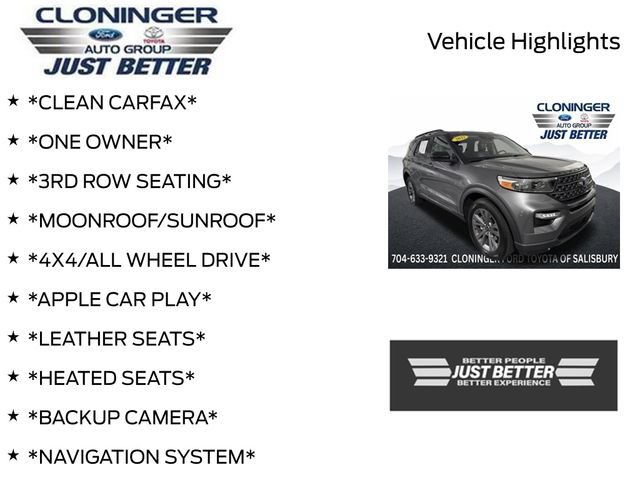 Used 2022 Ford Explorer XLT w/ Equipment Group 202A AWD/4WD image 3