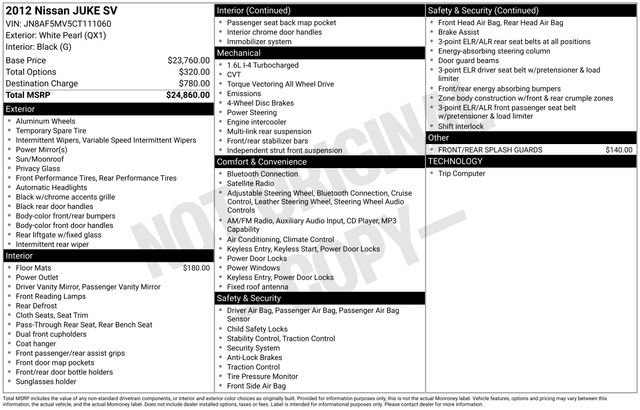 Used 2012 Nissan Juke SV image 10