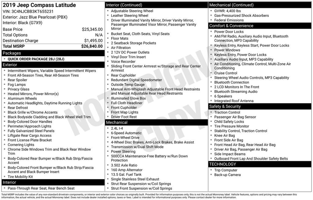 Certified 2019 Jeep Compass Latitude image 5