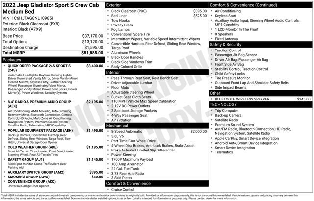 Used 2022 Jeep Gladiator Sport image 41