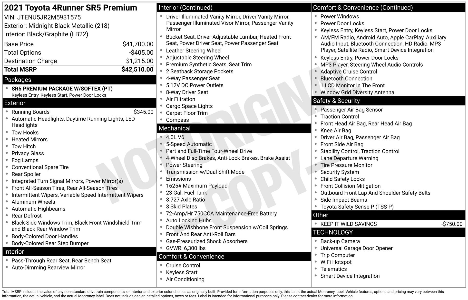 Used 2021 Toyota 4Runner SR5 Premium image 3