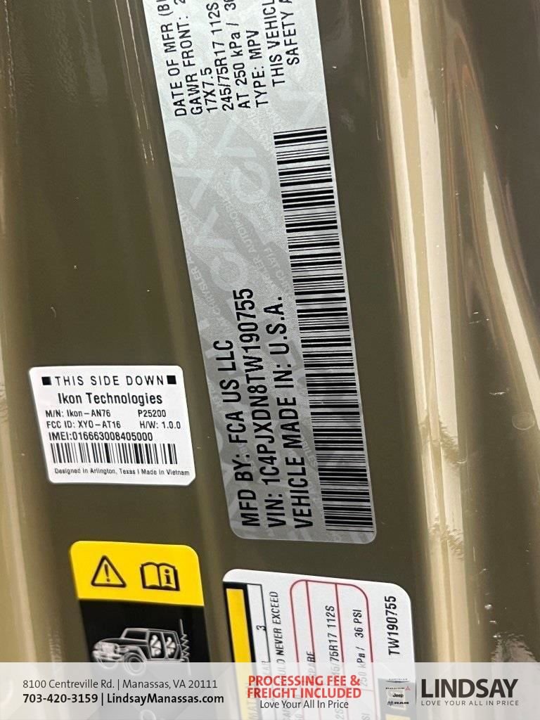 New 2026 Jeep Wrangler Sport S image 48