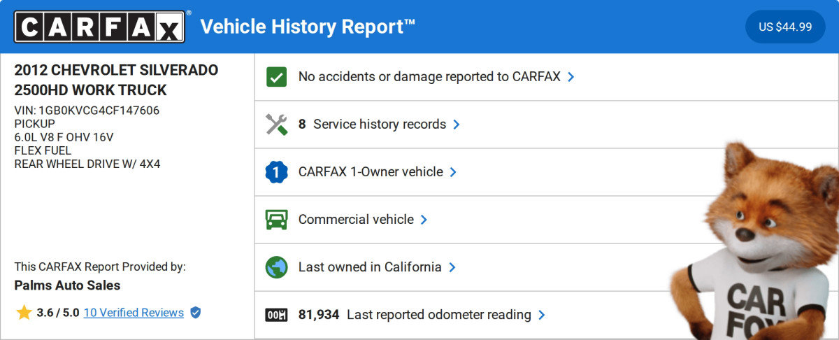 Used 2012 Chevrolet Silverado 2500 W/T image 2